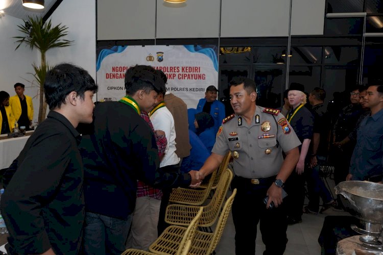 Kapolres Kediri Silaturahmi dan Dialog Terbuka Bersama Mahasiswa, Wujudkan Kamtibmas Kondusif